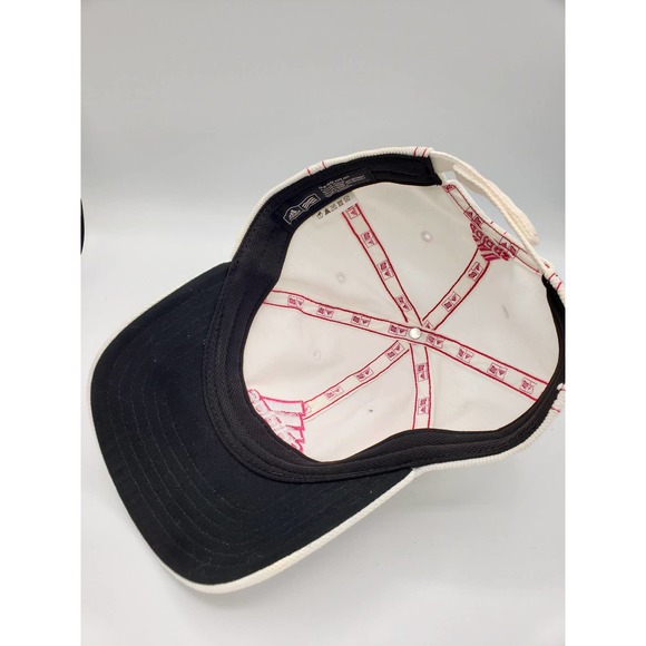 Adidas Hat Adjustable Size Off White with Pink Stitching - Picture 4 of 5